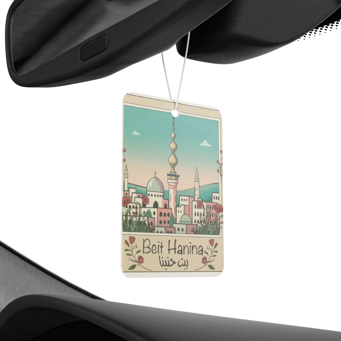 Beit Hanina Car Air Freshener - Refreshing Aroma with Unique Artistic Design