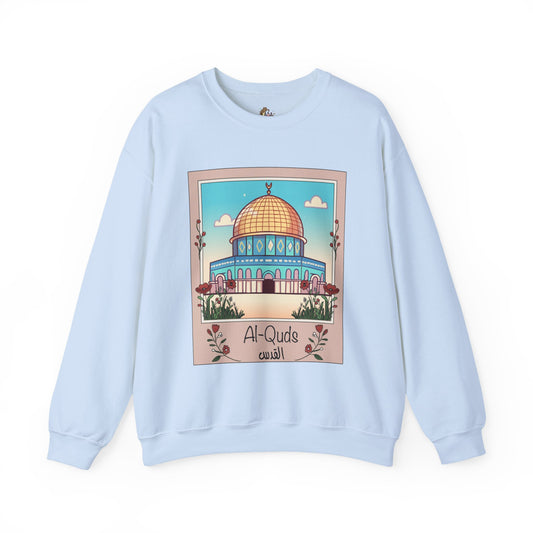 Palestine Al Quds Jerusalem Dome of the Rock Unisex Heavy Blend™ Crewneck Sweatshirt