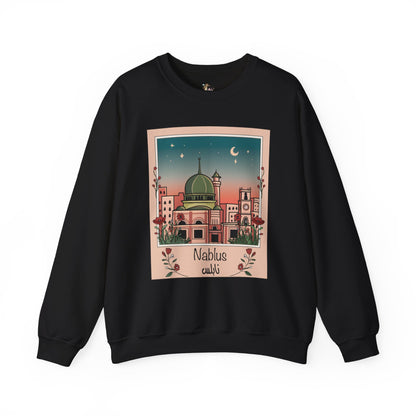 Palestine Nablus Unisex Heavy Blend™ Palestine Nablus Crewneck Sweatshirt