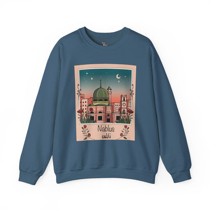 Palestine Nablus Unisex Heavy Blend™ Palestine Nablus Crewneck Sweatshirt