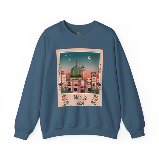 Palestine Nablus Unisex Heavy Blend™ Palestine Nablus Crewneck Sweatshirt