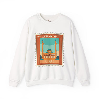 Lebanon Stamp Unisex Heavy Blend™ Crewneck Sweatshirt