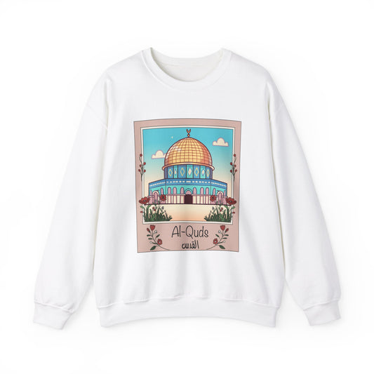 Palestine Al Quds Jerusalem Dome of the Rock Unisex Heavy Blend™ Crewneck Sweatshirt