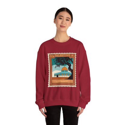 Palestine Stamp Unisex Heavy Blend™ Crewneck Sweatshirt